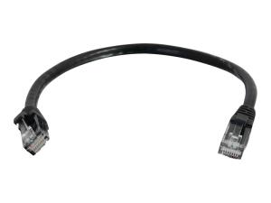 C2G Cat6 Booted Unshielded (UTP) Network Patch Cable - Cordon de raccordement - RJ-45 (M) pour RJ-45 (M) - 1.5 m - UTP - CAT 6 - moulé, sans crochet, bloqué - noir - 83407 - Câbles à paire torsadée