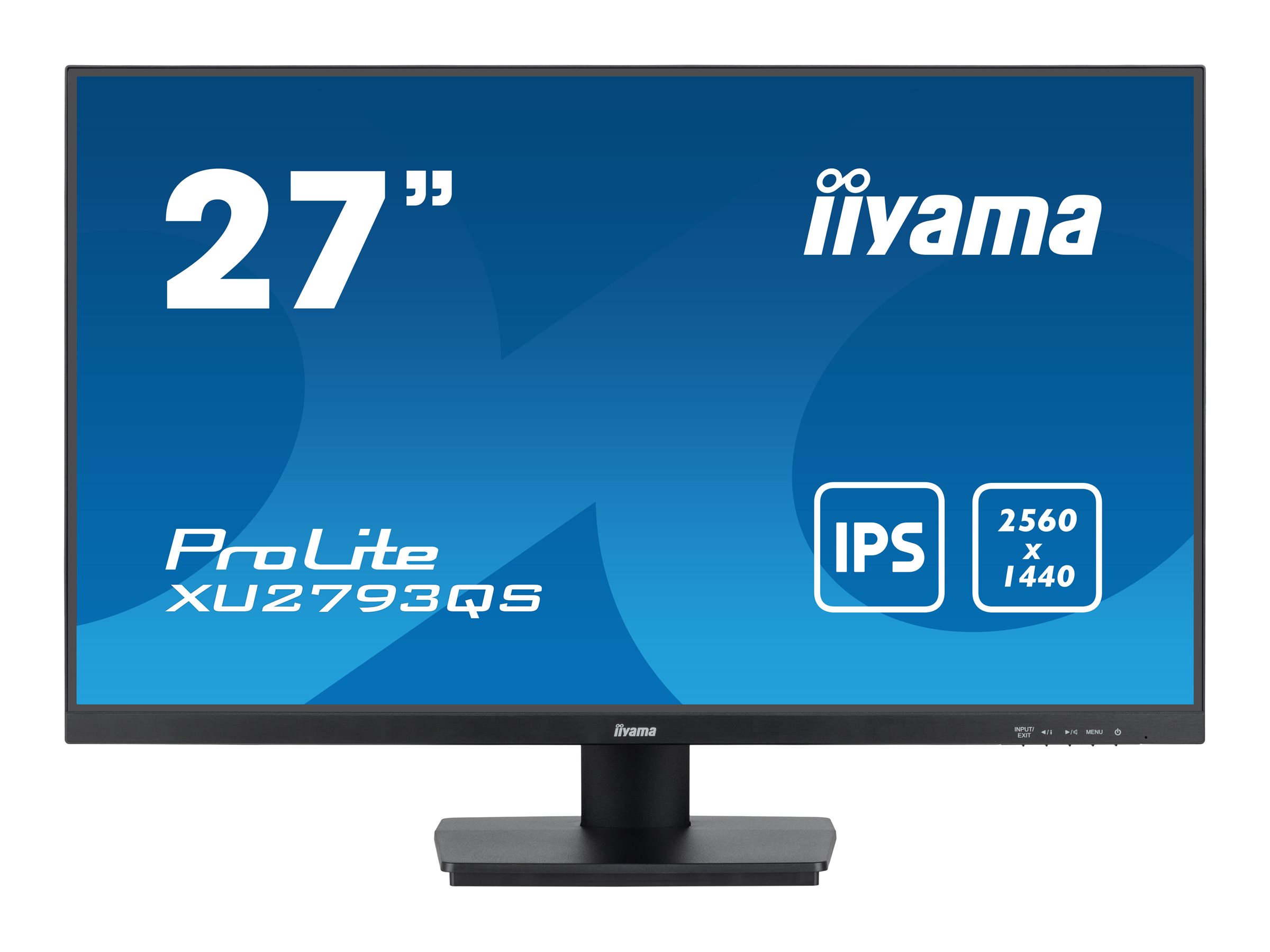 iiyama ProLite XU2793QS-B6 - Écran LED - 27" - 2560 x 1440 WQHD @ 100 Hz - IPS - 250 cd/m² - 1300:1 - 1 ms - HDMI, DisplayPort - haut-parleurs - noir, mat - XU2793QS-B6 - Écrans d'ordinateur