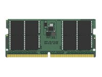 Kingston - DDR5 - module - 32 Go - SO DIMM 262 broches - 5600 MHz / PC5-44800 - CL46 - 1.1 V - mémoire sans tampon - ECC - KCP556SD8-32 - DDR5