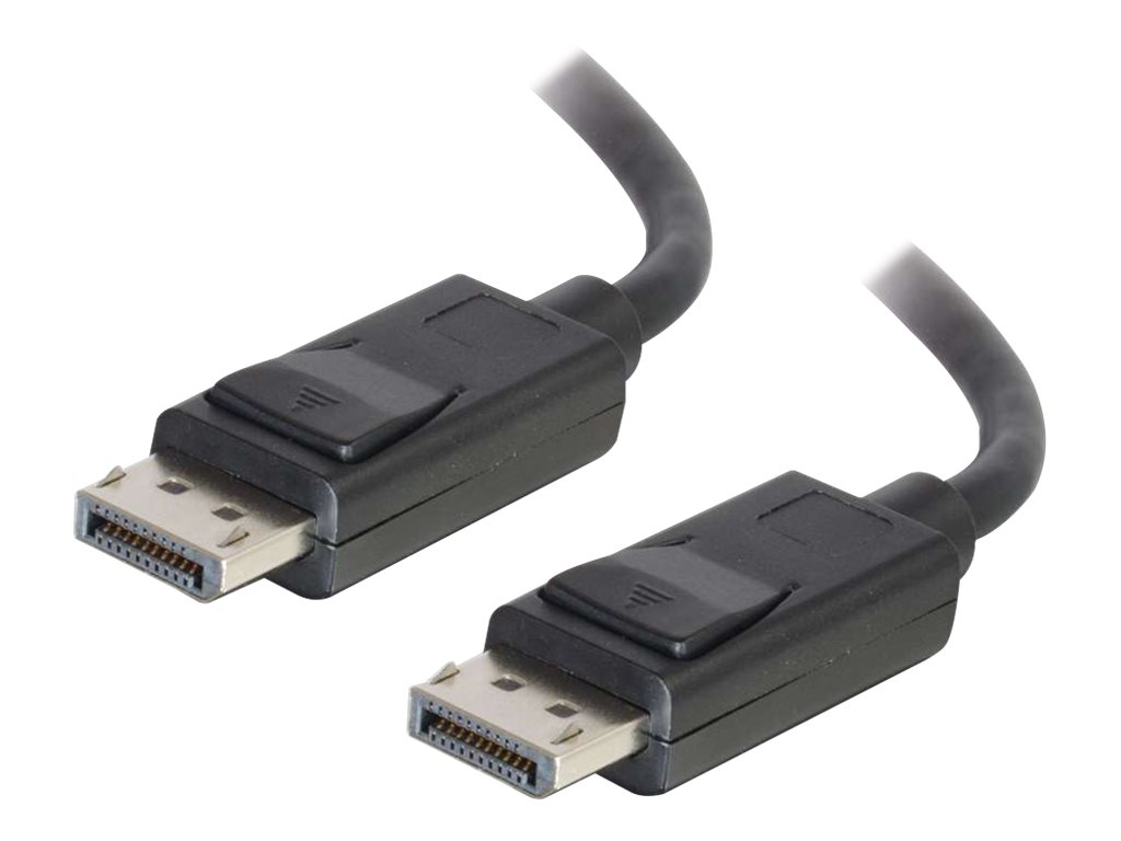 C2G 6ft Ultra High Definition DisplayPort Cable with Latches - 8K DisplayPort Cable - M/M - Câble DisplayPort - DisplayPort (M) pour DisplayPort (M) - 1.83 m - noir - 54401 - Câbles pour périphérique