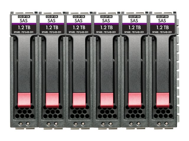 HPE Enterprise - Disque dur - 7.2 To - échangeable à chaud - 2.5" SFF - SAS 12Gb/s - 10000 tours/min (pack de 6) - pour Modular Smart Array 1060 10GBASE-T iSCSI SFF, 1060 12Gb SAS SFF, 1060 16Gb Fibre Channel SFF, 2060 10GbE iSCSI SFF, 2060 12Gb SAS SFF, 2060 16Gb Fibre Channel SFF, 2060 SAS 12G 2U 24-disk SFF Drive Enclosure, 2062 10GbE iSCSI SFF, 2062 12Gb SAS SFF, 2062 16Gb Fibre Channel SFF - R0Q65A - Disques durs pour serveur