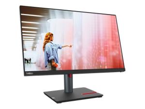 Lenovo P24q-30 - Écran LED - 23.8" - 2560 x 1440 QHD @ 60 Hz - IPS - 300 cd/m² - 1000:1 - 4 ms - HDMI, DisplayPort - noir corbeau - 63B4GAT6U1 - Écrans d'ordinateur