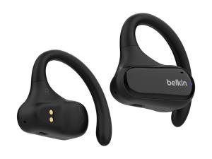 Belkin SoundForm ClearFit - Écouteurs sans fil avec micro - oreille dégagée - montage sur l'oreille - Bluetooth - noir - AUC013CTBK - Écouteurs