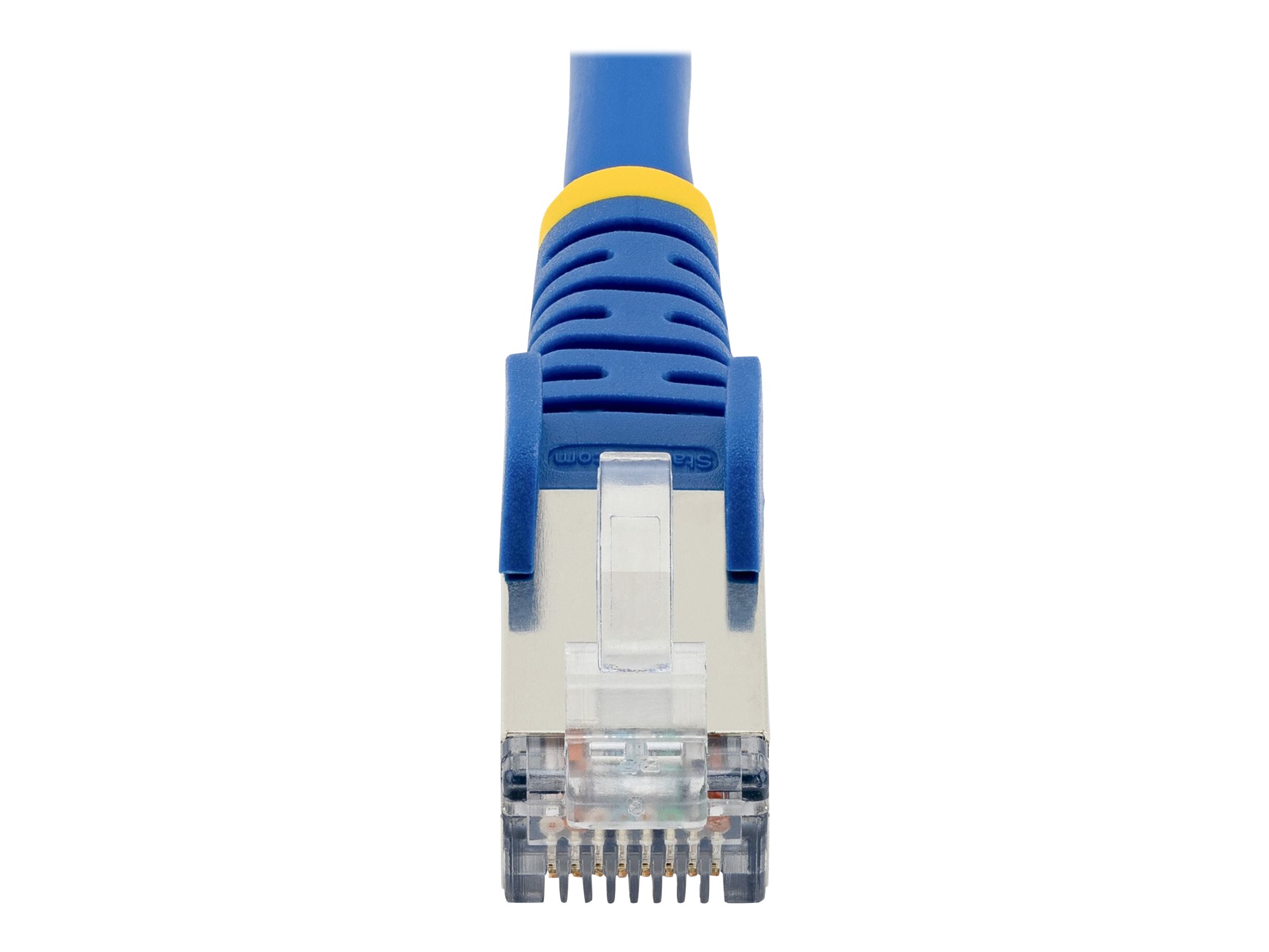 StarTech.com 3m CAT6a Ethernet Cable - Blue - Low Smoke Zero Halogen (LSZH) - 10GbE 500MHz 100W PoE++ Snagless RJ-45 w/Strain Reliefs S/FTP Network Patch Cord - Cordon de raccordement - RJ-45 (M) pour RJ-45 (M) - 3 m - S/FTP - CAT 6a - IEEE 802.3bt - sans halogène, moulé, sans crochet, bloqué - bleu - NLBL-3M-CAT6A-PATCH - Câbles à paire torsadée