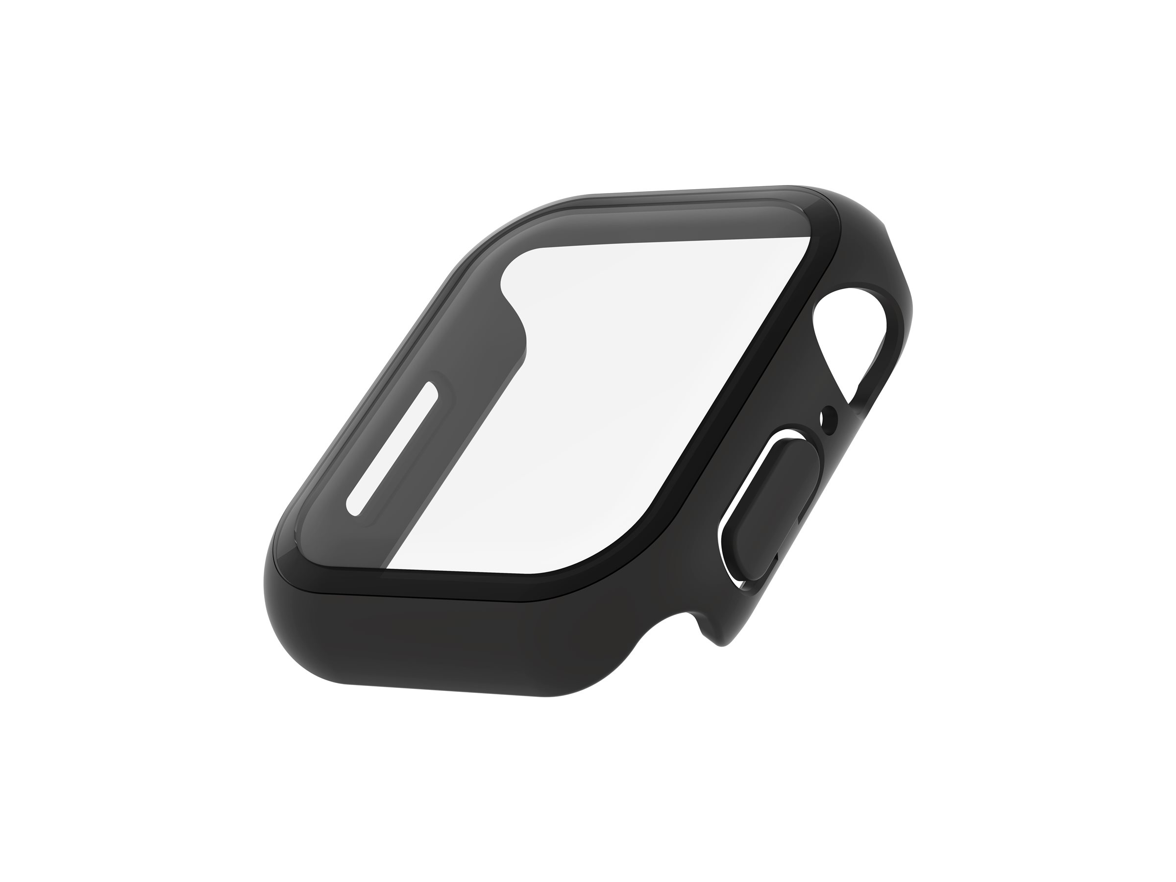 Belkin SCREENFORCE TemperedCurve - Pare-chocs pour montre intelligente - protecteur d'écran - polycarbonate, verre trempé (9H) - noir - OVG003ZZBK-REV - Accessoires pour smart watch