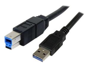 StarTech.com Câble USB 3.0 SuperSpeed 3 m - Cordon USB 3.0 A vers B Mâle / Mâle - 3 mètres Noir - Câble USB - USB Type B (M) pour USB type A (M) - USB 3.0 - 3 m - moulé - noir - USB3SAB3MBK - Câbles USB