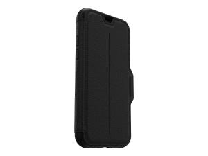 OtterBox Strada Series - Étui à rabat pour téléphone portable - cuir, polycarbonate - noir ombré - pour Apple iPhone 11 - 77-62830 - Coques et étuis pour téléphone portable