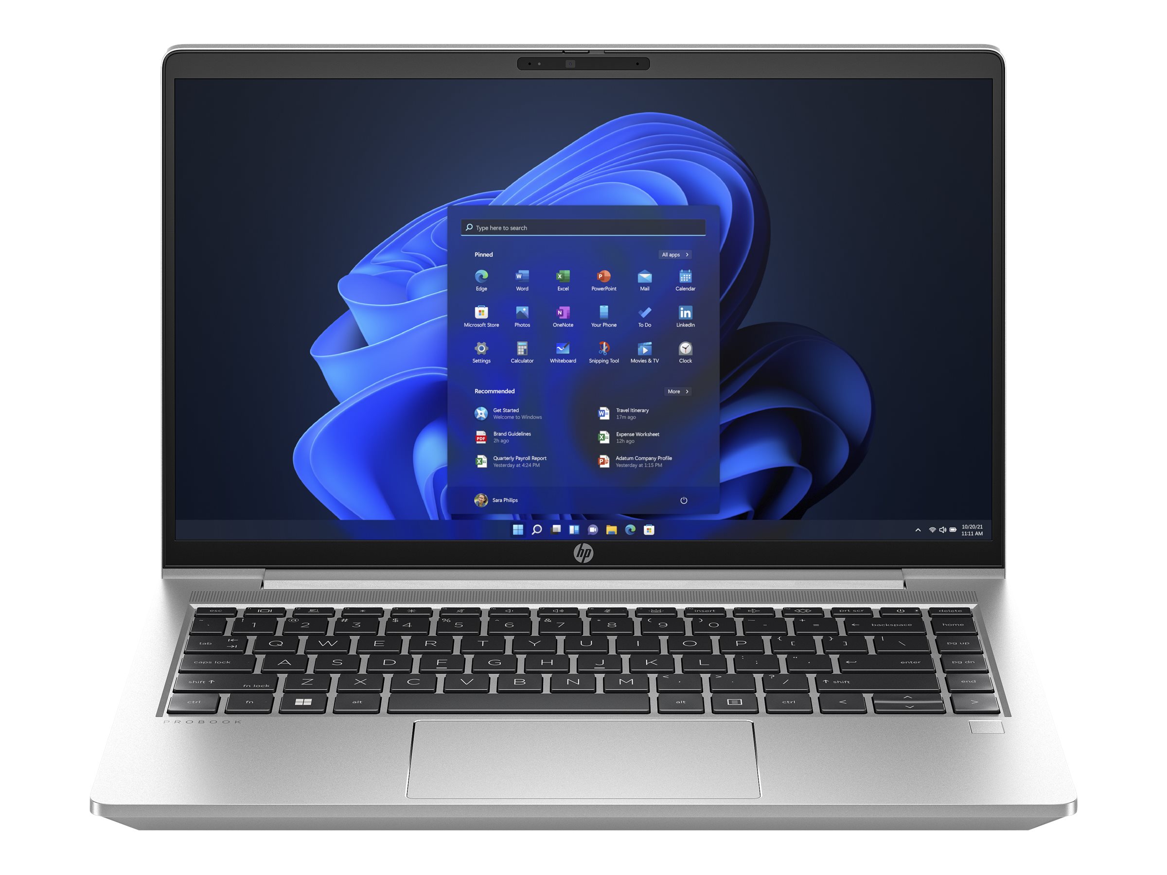 HP ProBook 445 G10 Notebook - AMD Ryzen 5 - 7530U / jusqu'à 4.5 GHz - Win 11 Pro - Radeon Graphics - 16 Go RAM - 512 Go SSD NVMe - 14" IPS 1920 x 1080 (Full HD) - Wi-Fi 6E, carte sans fil Bluetooth 5.3 - brochet argent aluminium - clavier : Français - 859R5EA#ABF - Ordinateurs portables