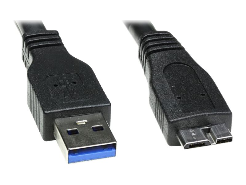 DLH - Câble USB - Micro-USB de type B (M) pour USB type A (M) - USB 3.0 - 1 m - noir - DY-TU1907B - Câbles USB