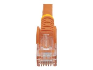 StarTech.com 3m CAT6 Ethernet Cable, 10 Gigabit Snagless RJ45 650MHz 100W PoE Patch Cord, CAT 6 10GbE UTP Network Cable w/Strain Relief, Orange, Fluke Tested/Wiring is UL Certified/TIA - Category 6 - 24AWG (N6PATC3MOR) - Cordon de raccordement - RJ-45 (M) pour RJ-45 (M) - 3 m - UTP - CAT 6 - moulé, sans crochet - orange - N6PATC3MOR - Câbles à paire torsadée