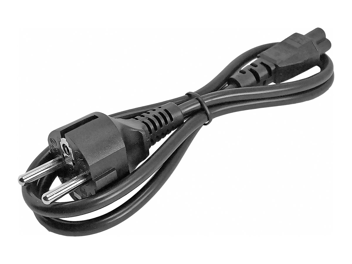 StarTech.com 3m (10ft) Laptop Power Cord, EU Schuko to C5, 2.5A 250V, 18AWG, Notebook / Laptop Replacement AC Cord, Printer/Power Brick Cord, Schuko CEE 7/7 to Clover Leaf IEC 60320 C5 - Laptop Charger Cable (753E-3M-POWER-LEAD) - Câble d'alimentation - power CEE 7/7 (P) pour IEC 60320 C5 - CA 250 V - 2.5 A - 3 m - moulé - noir - 753E-3M-POWER-LEAD - Câbles d'alimentation