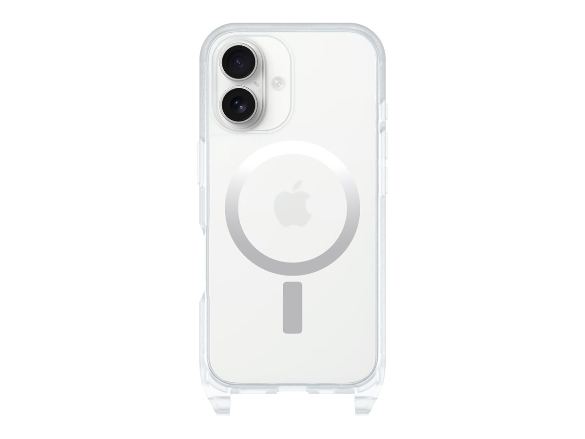 OtterBox React Series - Coque de protection pour téléphone portable - collier - compatibilité avec MagSafe - clair - pour Apple iPhone 16 - 77-96816 - Coques et étuis pour téléphone portable