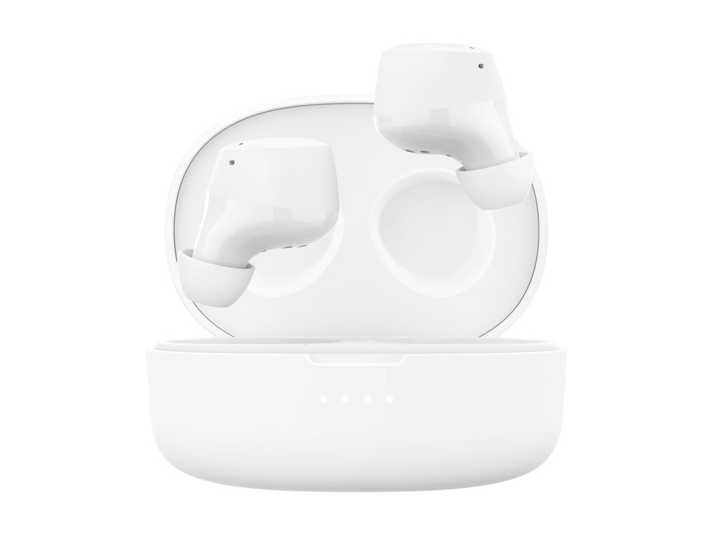 Belkin SoundForm Bolt - Écouteurs sans fil avec micro - intra-auriculaire - Bluetooth - blanc - AUC009BTWH - Écouteurs