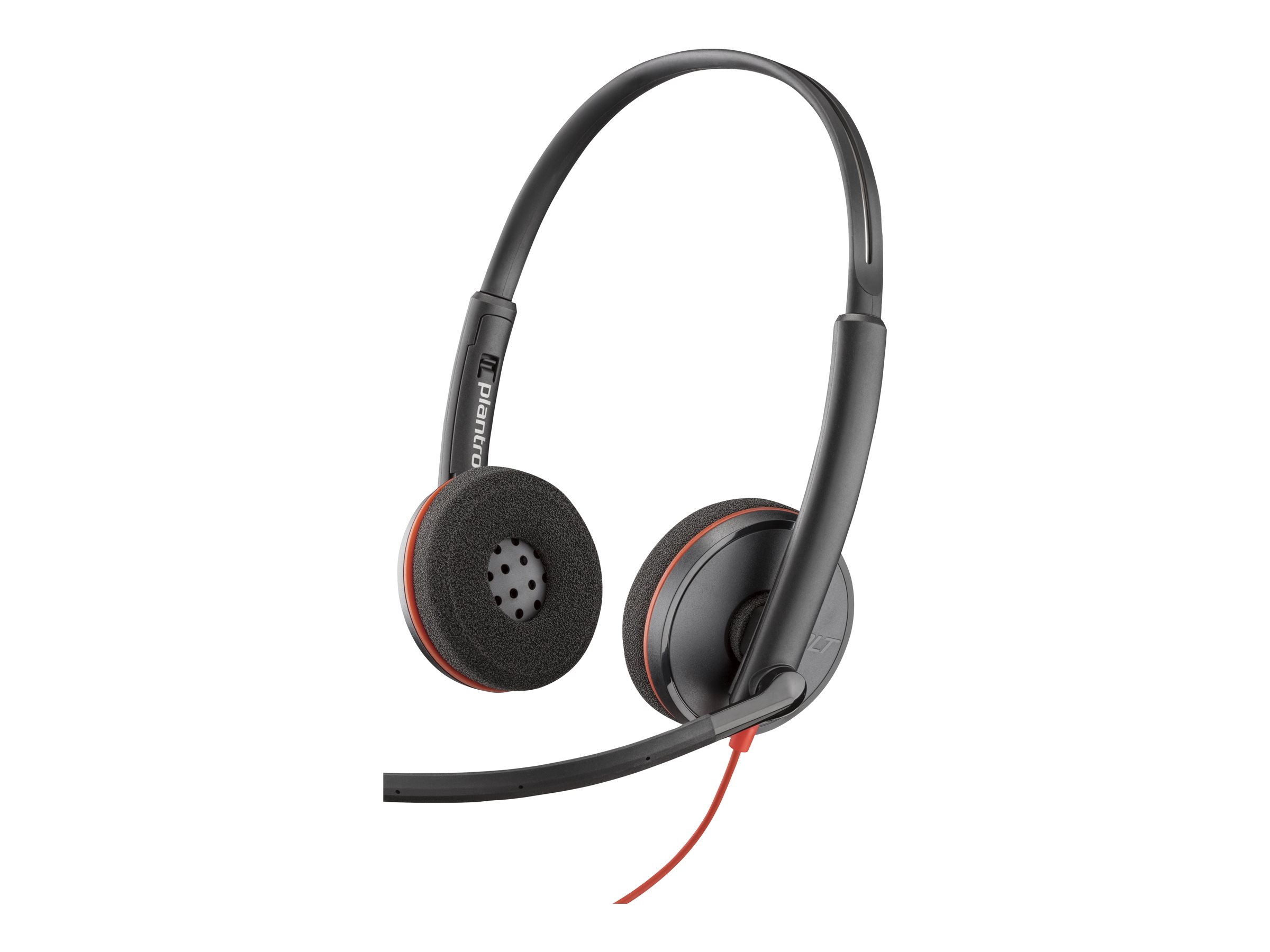 Poly Blackwire 3220 - 3200 Series - micro-casque - sur-oreille - filaire - USB-A - noir - Certifié Skype, Certifié Avaya, certifié Cisco Jabber - 80S02A6 - Écouteurs