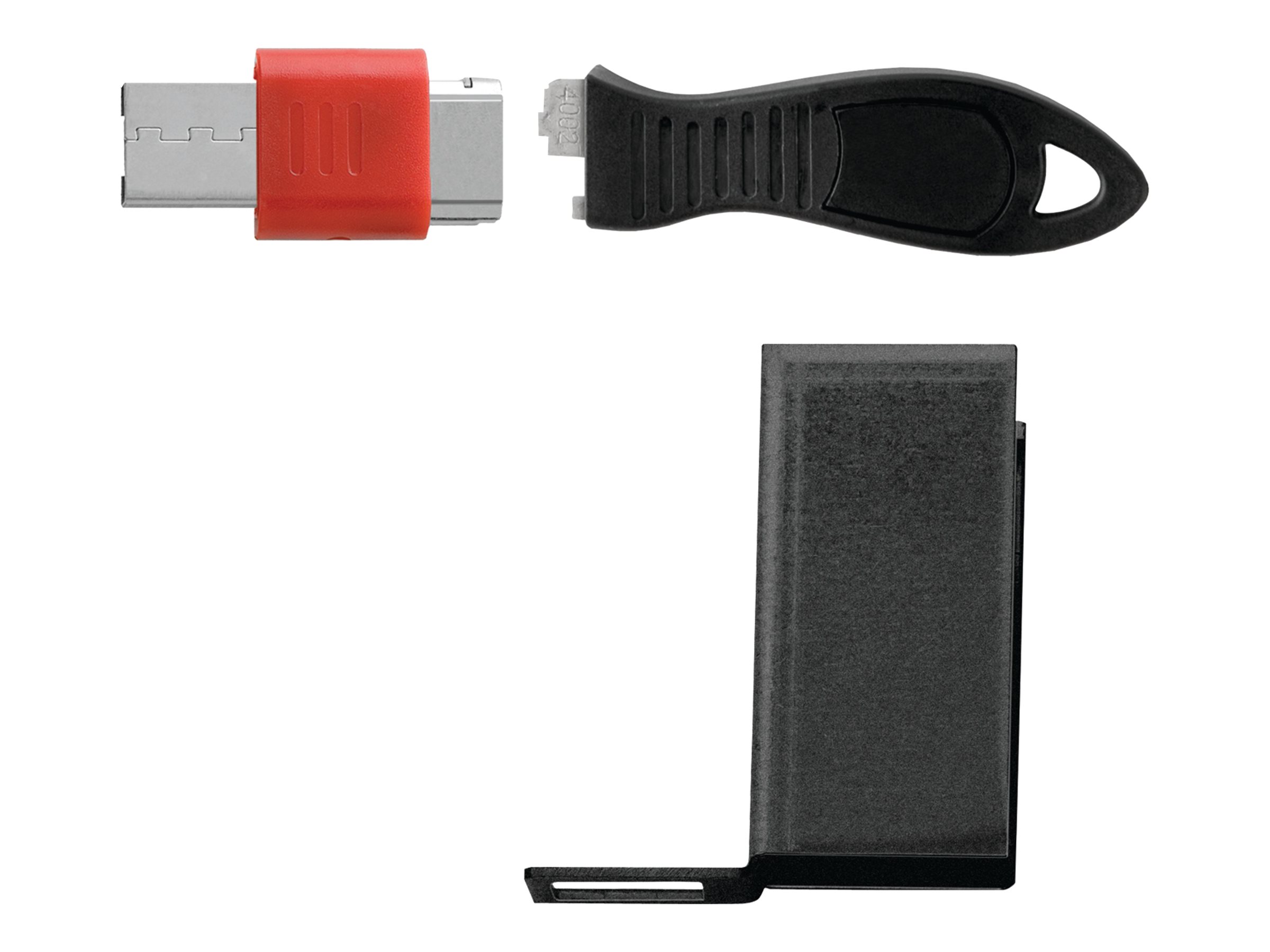 Kensington USB Port Lock with Cable Guard - Rectangular - Bloqueur de port USB - K67914WW - Accessoires pour ordinateur de bureau