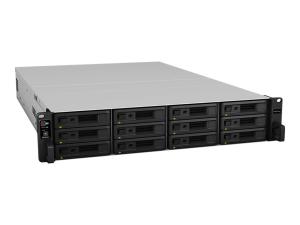 Synology RackStation RS3621RPxs - Serveur NAS - 12 Baies - rack-montable - SATA 6Gb/s - RAID RAID 0, 1, 5, 6, 10, JBOD, disque de réserve 5, 6 disques de secours, disque de réserve 10, disque de réserve 1, RAID F1, disque de secours F1 - RAM 8 Go - Gigabit Ethernet - iSCSI support - 2U - RS3621RPXS - NAS