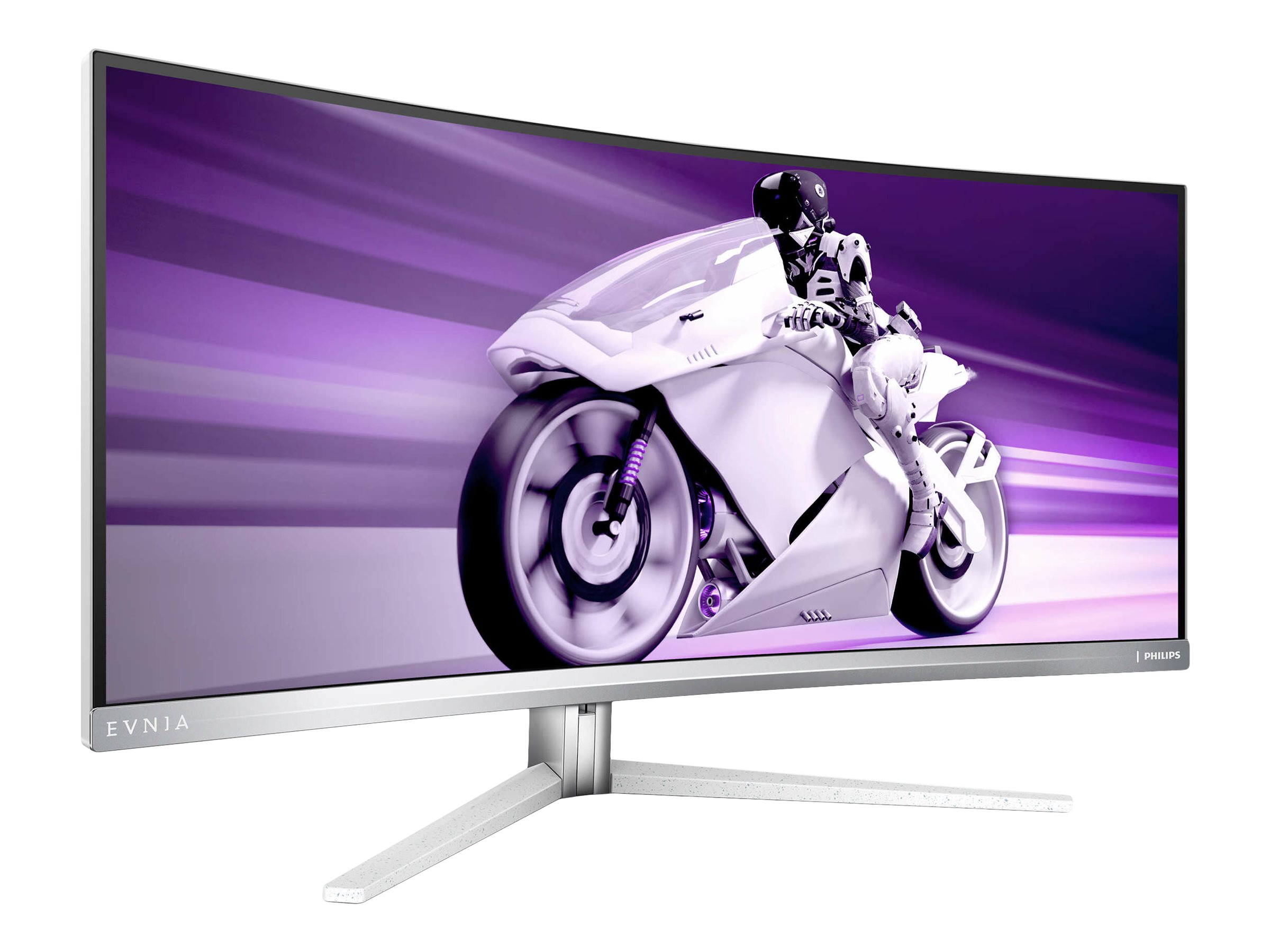 Philips Evnia 7000 34M2C7600MV - Écran LED - jeux - incurvé - 34" - 3440 x 1400 WQHD @ 165 Hz - VA - 1400 cd/m² - 3000:1 - DisplayHDR 1400 - 2.5 ms - 2xHDMI, DisplayPort, USB-C - haut-parleurs - blanc - 34M2C7600MV/00 - Écrans d'ordinateur