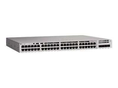 Cisco Catalyst 9200L - Network Advantage - commutateur - C3 - 48 x 10/100/1000 + 4 x Gigabit SFP (liaison montante) - Montable sur rack - C9200L-48T-4G-A - Concentrateurs et commutateurs gigabit