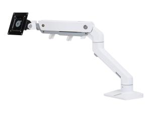Ergotron HX - Kit de montage (bras articulé, fixation par pince pour bureau, bras prolongateur, montage par passe-câble, pivot HD) - Technologie brevetée Constant Force - pour écran LCD / écran LCD incurvé - blanc - Taille d'écran : up to 49" - 45-647-216 - Montages pour TV et moniteur