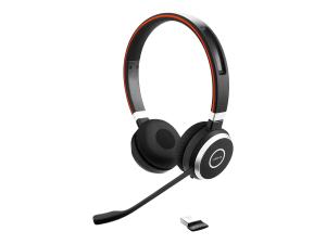 Jabra Evolve 65 SE UC Stereo - Micro-casque - sur-oreille - Bluetooth - sans fil - USB - Optimisé pour la CU - pour Jabra Evolve; LINK 380a MS - 6599-839-409 - Écouteurs