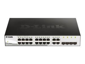 D-Link Web Smart DGS-1210-16 - Commutateur - Géré - 16 x 10/100/1000 + 4 x SFP partagé - de bureau - DGS-1210-16/E - Concentrateurs et commutateurs gigabit