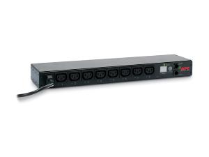 PDU en rack commuté APC AP7920B - Unité de distribution d'alimentation - CA 200/208/230 V - 2300 VA - Ethernet - entrée : IEC 60320 C14 - connecteurs de sortie : 8 (power IEC 60320 C13) - 1U - 19" - noir - pour P/N: SMTL1000RMI2UC, SMX1000C, SMX1500RM2UC, SMX1500RM2UCNC, SMX750C, SMX750CNC - AP7920B - Parasurtenseurs et PDU