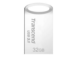 Transcend JetFlash 710 - Clé USB - 32 Go - USB 3.1 - argent - TS32GJF710S - Lecteurs flash
