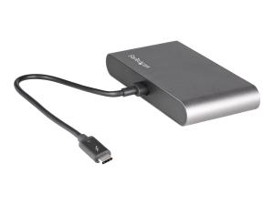 StarTech.com Mini Dock Thunderbolt 3 - Station d'Accueil TB3 à Double Écran - DisplayPort 4K 60Hz - 1x USB-A (3.2) & GbE - Câble 28cm - Adaptateur Multiport pour PC Portable - Mac/Windows (TB3DKM2DPL) - Station d'accueil - Thunderbolt 3 - 2 x DP - 1GbE - TB3DKM2DPL - Stations d'accueil pour ordinateur portable