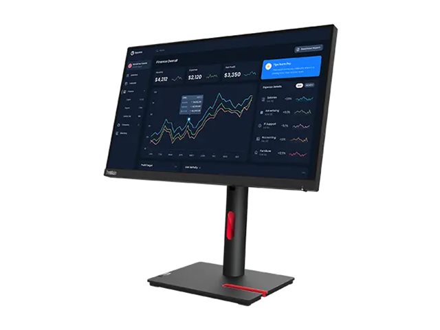 Lenovo ThinkVision T22i-30 - Écran LED - 21.5" - 1920 x 1080 Full HD (1080p) @ 60 Hz - IPS - 250 cd/m² - 1000:1 - 4 ms - HDMI, VGA, DisplayPort - noir corbeau - pour ThinkCentre neo 70t 11YU; ThinkPad P15 Gen 2 20YQ - 63B0MAT6EU - Écrans d'ordinateur