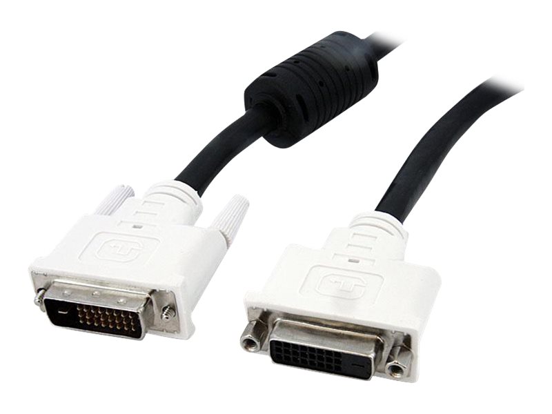 StarTech.com Câble d'extension d'écran Dual Link DVI-D de 2 m - M/F - Rallonge de câble DVI - liaison double - DVI-D (M) pour DVI-D (F) - 2 m - noir - DVIDDMF2M - Câbles pour périphérique