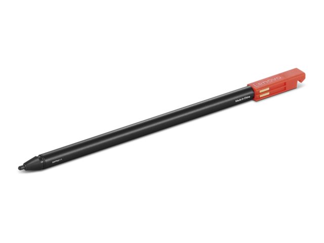 Lenovo Integrated Pen - Stylet actif - noir - boîtier marron - CRU - pour 300e Yoga Chromebook Gen 4 82W2, 82W3; 500e Yoga Chromebook Gen 4 82W4 - 4X81M52314 - Dispositifs de pointage