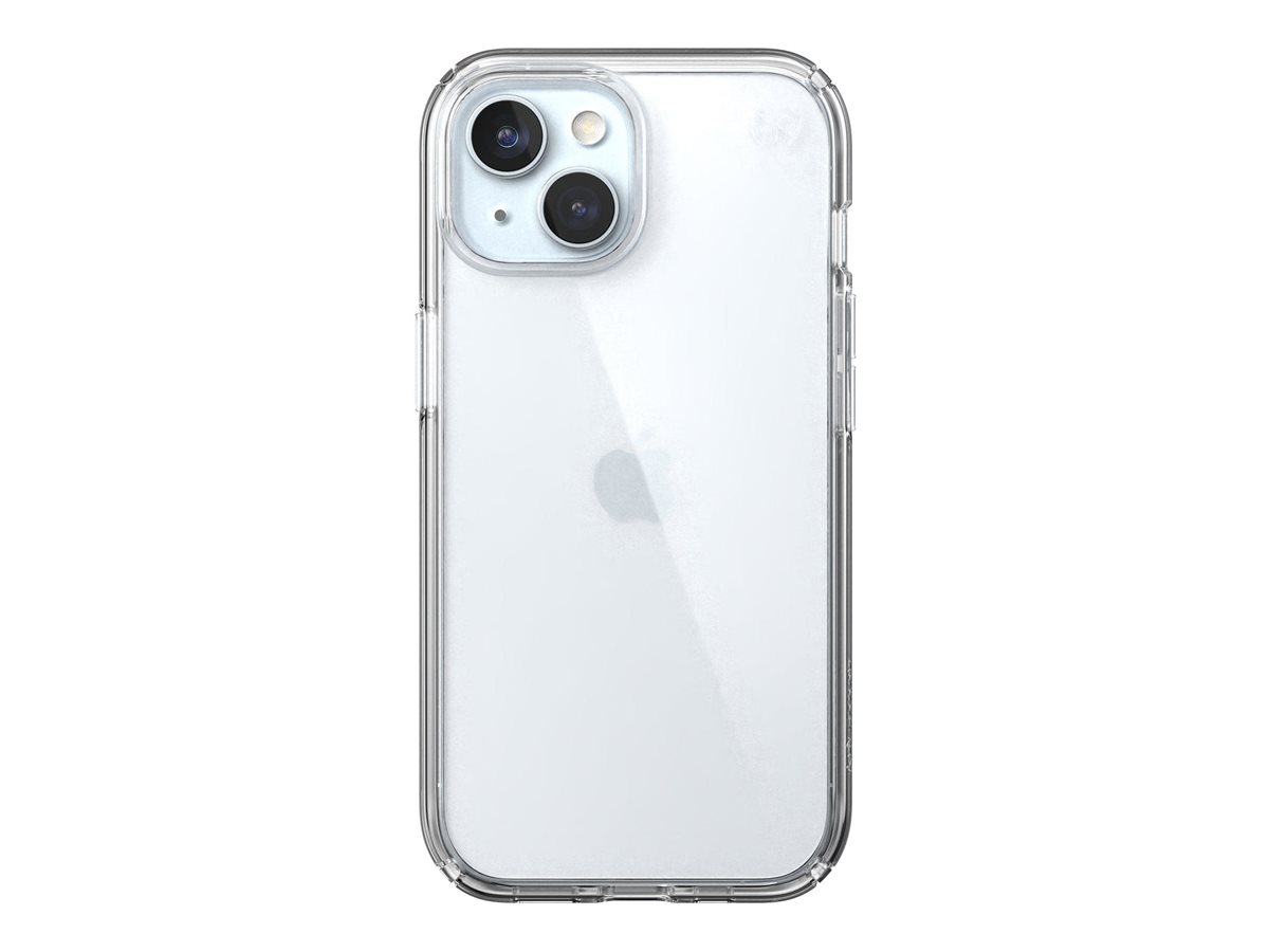 Speck Presidio Perfect-Clear - Coque de protection pour téléphone portable - plastique - clair - pour Apple iPhone 13, 14, 15 - 150440-5085 - Coques et étuis pour téléphone portable