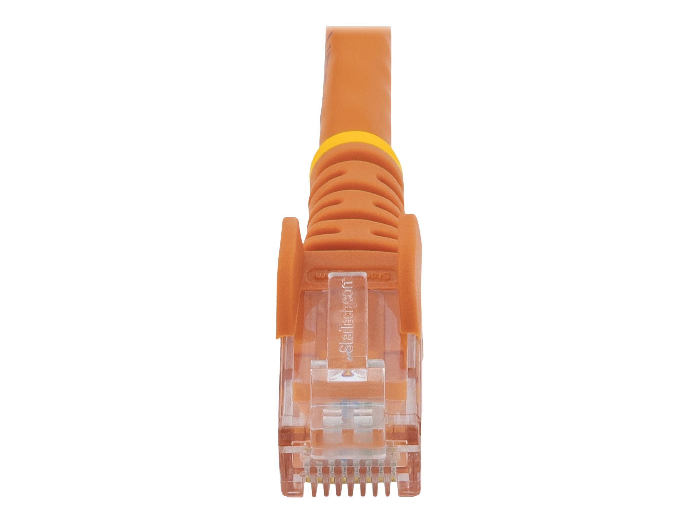 StarTech.com Câble réseau Cat6 UTP sans crochet - 50 cm Orange - Cordon Ethernet RJ45 anti-accroc - Câble patch - Câble réseau - RJ-45 (M) pour RJ-45 (M) - 50 cm - UTP - CAT 6 - moulé, sans crochet, bloqué - orange - N6PATC50CMOR - Câbles à paire torsadée