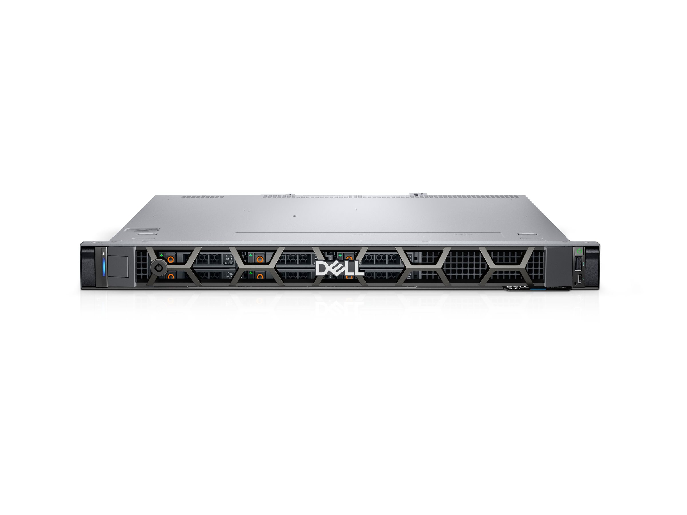 Dell PowerEdge R260 - Serveur - Montable sur rack 1U - 1 voie - 1 x Xeon E-2414 / jusqu'à 4.5 GHz - RAM 16 Go - SAS - hot-swap 2.5" baie(s) - HDD 1.2 To - G200eW - Gigabit Ethernet - Aucun SE fourni - moniteur : aucun - noir - BTP - Dell Smart Selection, Dell Smart Value - avec 3 ans de base Jour ouvrable suivant - 964FM - Serveurs rack