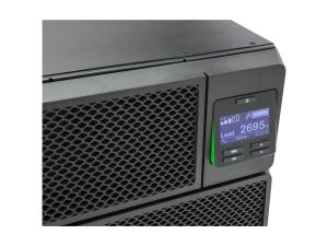 APC Smart-UPS SRT 5000VA RM - Onduleur (rack-montable) - CA 230 V - 4500 Watt - 5000 VA - USB - connecteurs de sortie : 12 - 3U - noir - pour P/N: AR2487G, AR3100W, AR3105SP, AR3105W, AR3300W, AR3305W, AR4038IX432, NBWL0356A - SRT5KRMXLI - UPS montables sur rack