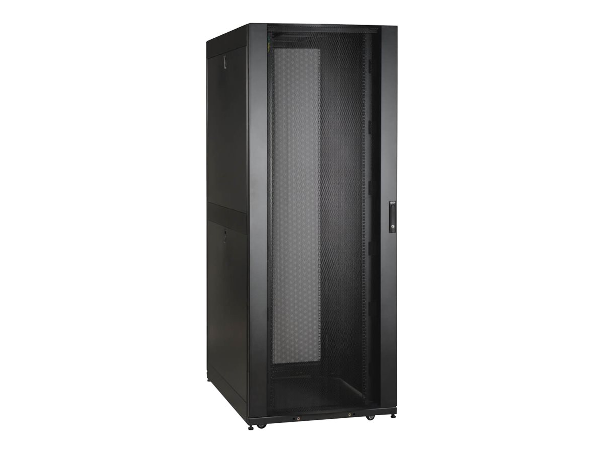 Eaton Tripp Lite Series 42U Rack Enclosure Server Cabinet 29.5" Wide w/ Doors & Sides - Rack armoire - noir - 42U - SR42UBWD - Accessoires pour serveur