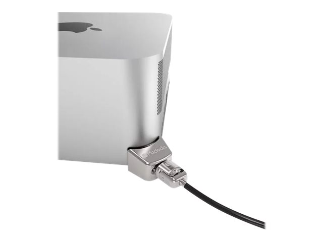 Compulocks Mac Studio Adaptateur de verrouillage Ledge avec câble antivol à clé argenté - Verrou de sécurité - pour Apple Mac Studio - MSLDG01KL - Accessoires pour ordinateur portable et tablette