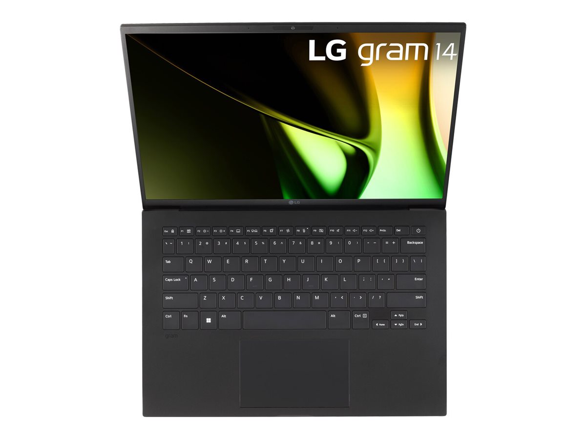 LG gram 14Z90S-G.AP55F - Intel Core Ultra 5 - 125H / jusqu'à 4.5 GHz - Evo - Win 11 Pro - Carte graphique Intel Iris Xe - 16 Go RAM - 512 Go SSD NVMe - 14" IPS 1920 x 1200 - Wi-Fi 6E - noir - clavier : AZERTY - 14Z90S-G.AP55F - Ordinateurs portables