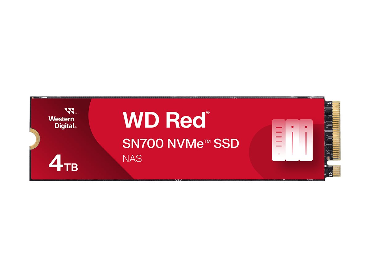 WD Red SN700 WDS400T1R0C-68BDK0 - SSD - 4 To - interne - M.2 2280 - PCIe 3.0 x4 (NVMe) - WDS400T1R0C-68BDK0 - Disques SSD