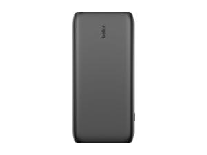 Belkin BOOST CHARGE - Banque d'alimentation - 26000 mAh - 32 Watt - PD, Fast Charge - 4 connecteurs de sortie (24 pin USB-C, USB) - sur le câble : USB-C - BPB016BTBK - Batteries et adaptateurs d'alimentation pour téléphone cellulaire