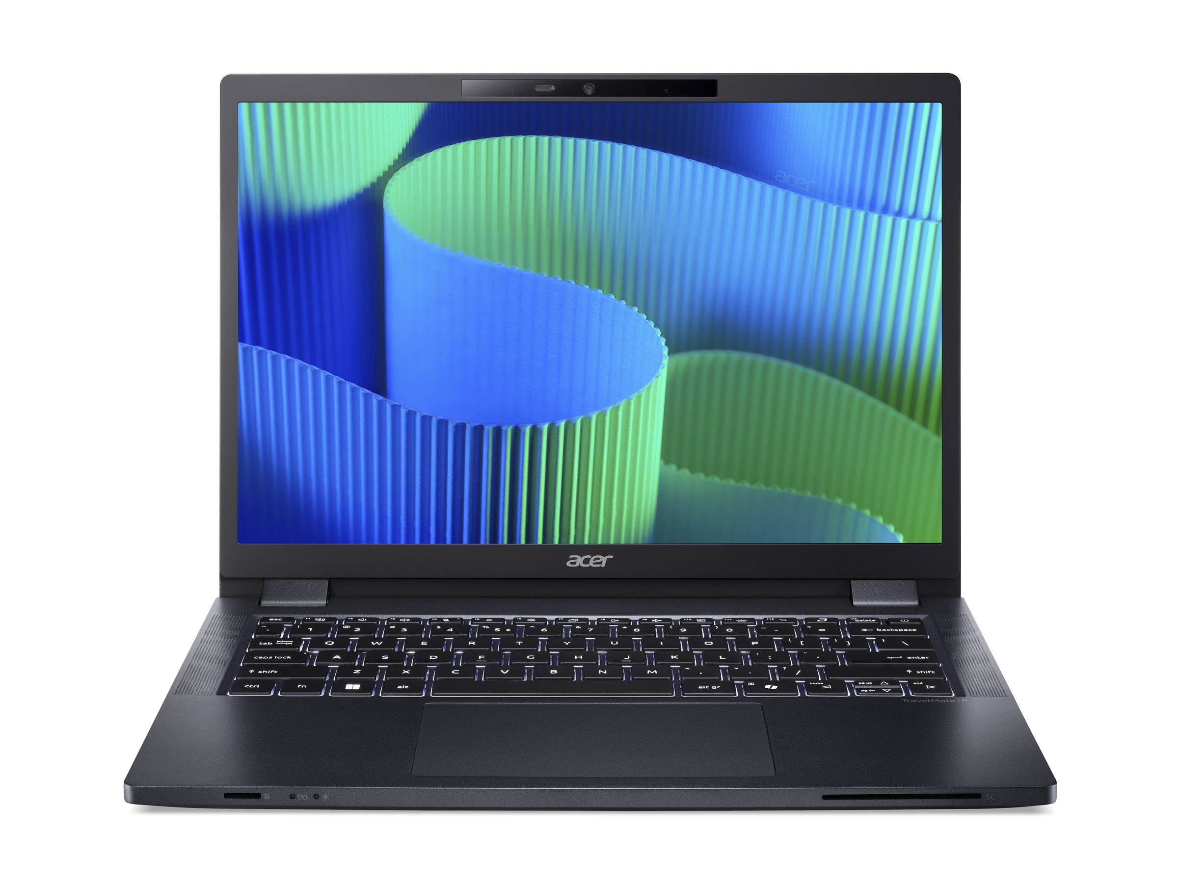 Acer TravelMate P4 14 TMP414-53-G2-TCO - Conception de charnière à 180 degrés - Intel Core 5 - 120U / jusqu'à 5 GHz - Win 11 Pro - Intel Graphics - 16 Go RAM - 512 Go SSD NVMe - 14" 1920 x 1200 - Gigabit Ethernet - Wi-Fi 6E, Bluetooth - bleu ardoise - clavier : Français - NX.B72EF.001 - Ordinateurs portables