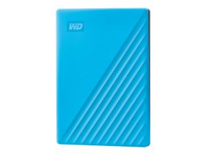 WD My Passport WDBYVG0020BBL - Disque dur - chiffré - 2 To - externe (portable) - USB 3.2 Gen 1 - AES 256 bits - bleu - WDBYVG0020BBL-WESN - Disques durs externes