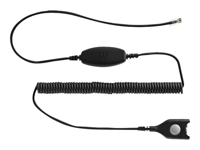 EPOS CEUL 34 - Câble pour casque micro - EasyDisconnect pour RJ-9 mâle - section bobinée - pour IMPACT SC 238, 268, 638, 668; Sennheiser IMPACT SC 238, SC 268, SC 638, SC 668 - 1000770 - Accessoires pour systèmes audio domestiques