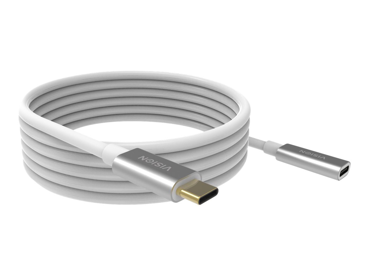 Vision Techconnect - Rallonge de câble USB - 24 pin USB-C (M) pour 24 pin USB-C (F) - 2 m - TC 2MUSBCEXT - Câbles USB