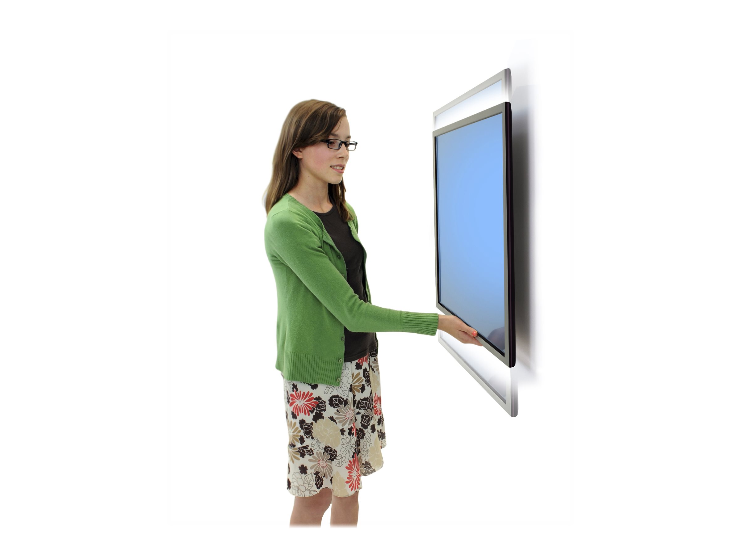 Ergotron - Kit de montage (adaptateur VESA, système de levage, bras à mouvement libre) - Technologie brevetée Constant Force - pour Écran LCD - glissière, utilisation légère avec extension (LD-X) - noir - Taille d'écran : 27"-42" - montable sur mur - 61-113-085 - Accessoires pour écran