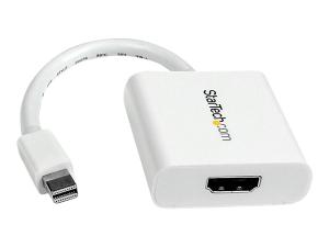 StarTech.com Adaptateur vidéo Mini DisplayPort vers HDMI - Convertisseur Mini DP vers HDMI - M/F - 1920x1200 - Blanc - Adaptateur vidéo - Mini DisplayPort mâle pour HDMI femelle - 17 cm - blanc - MDP2HDW - Accessoires pour téléviseurs
