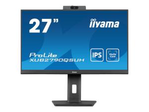 iiyama ProLite XUB2790QSUH-B1 - Écran LED - 27" - 2560 x 1440 QHD @ 100 Hz - IPS - 250 cd/m² - 1300:1 - 0.4 ms - HDMI, DisplayPort - haut-parleurs - noir mat - XUB2790QSUH-B1 - Écrans d'ordinateur