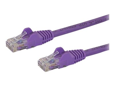 StarTech.com Câble réseau Cat6 UTP sans crochet - 1 m Violet - Cordon Ethernet RJ45 anti-accroc - Câble patch - Câble réseau - RJ-45 (M) pour RJ-45 (M) - 1 m - UTP - CAT 6 - sans crochet, bloqué - violet - N6PATC1MPL - Câbles à paire torsadée
