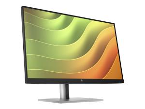 HP E24u G5 - E-Series - écran LED - 23.8" - 1920 x 1080 Full HD (1080p) @ 75 Hz - IPS - 250 cd/m² - 1000:1 - 5 ms - HDMI, DisplayPort, USB-C - tête noire, noir et argent (support) - 6N4D0AA#ABB - Écrans d'ordinateur