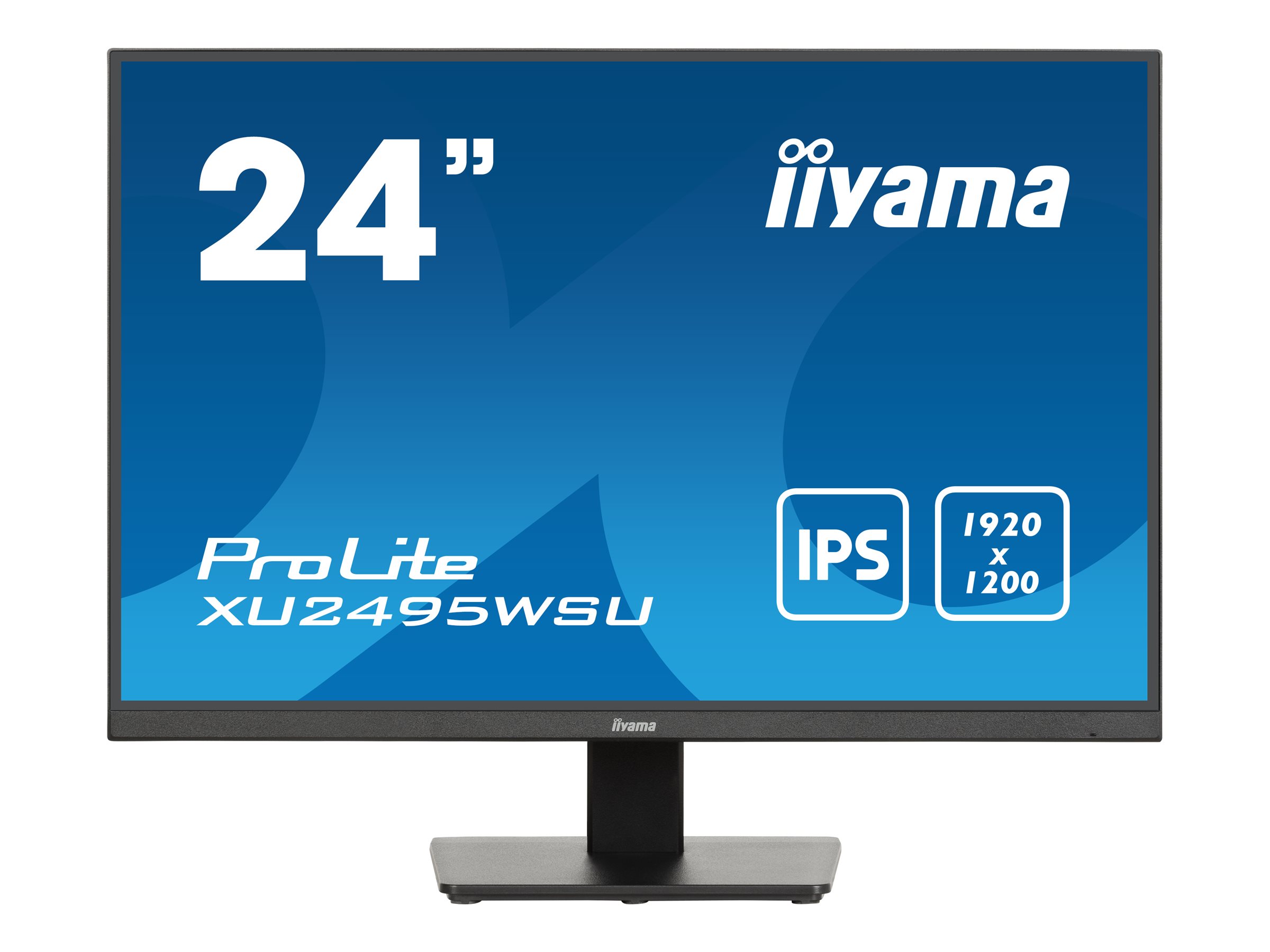 iiyama ProLite XU2495WSU-B7 - Écran LED - 24.1" - 1920 x 1200 WUXGA @ 75 Hz - IPS - 300 cd/m² - 1000:1 - 4 ms - HDMI, DisplayPort - haut-parleurs - noir mat - XU2495WSU-B7 - Écrans d'ordinateur